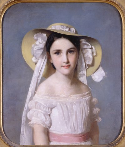 Ritratto di Miss Emily Leo, 1849 da Wilhelm Auguste Rudolf Lehmann